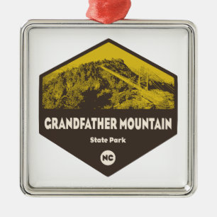 Grandfather Mountain State Park North Carolina Metal Ornament