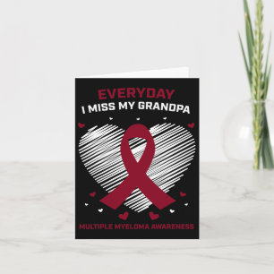 Grandfather Multiple Myeloma Grandpa Blood Cancer  Card