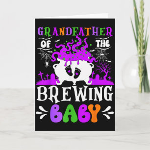 Grandfather Of The Brewing Baby Grandpa To Be Hall Card