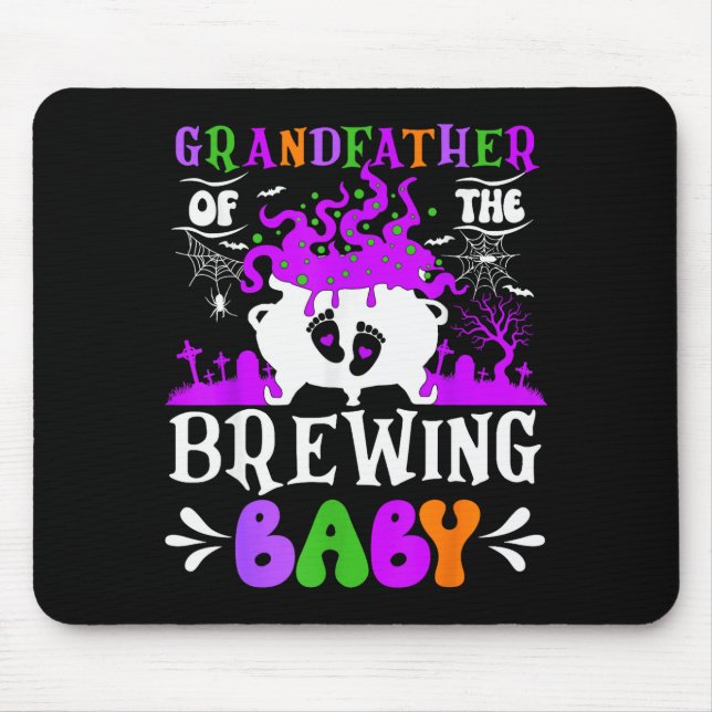 Grandfather Of The Brewing Baby Grandpa To Be Hall Mouse Pad (Front)