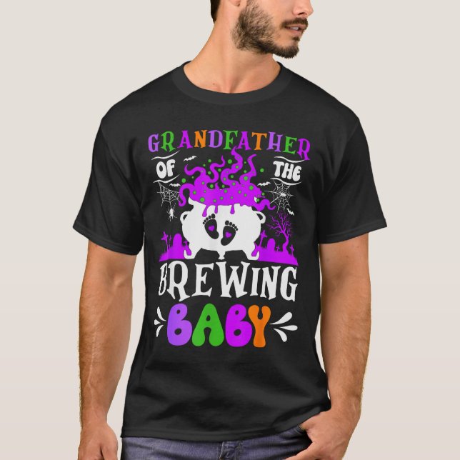 Grandfather Of The Brewing Baby Grandpa To Be Hall T-Shirt (Front)