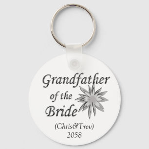 Grandfather of the Bride Key Ring