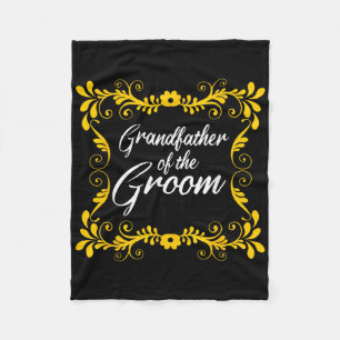 Grandfather Of The Groom Matching Bachelorette Par Fleece Blanket