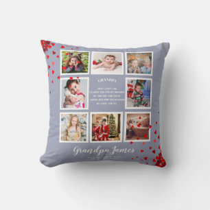 Grandfather POEM Photo Collage Gifts from Grandkid Cushion