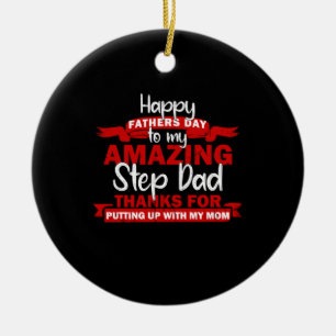 Grandfather Quotes Amazing Step Daddy Ceramic Ornament
