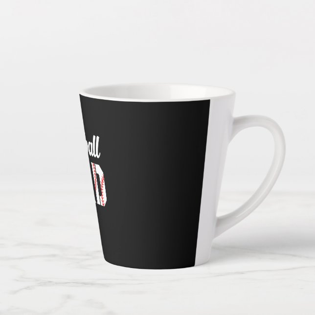 Grandfather Quotes | Baseball Dad Latte Mug (Right)