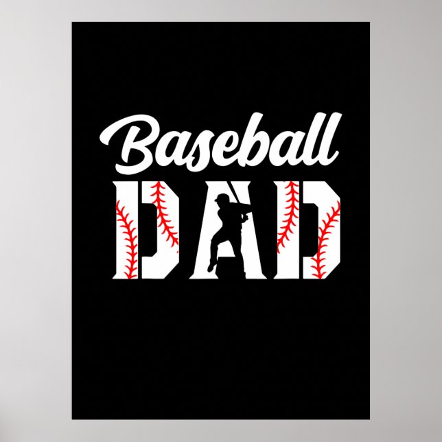 Grandfather Quotes | Baseball Dad Poster (Front)