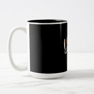 Grandfather Quotes Baseball Dad Two-Tone Coffee Mug