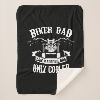 Grandfather Quotes | Best Biker Dad Sherpa Blanket