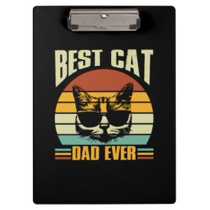 Grandfather Quotes Best Cat Dad Ever Clipboard