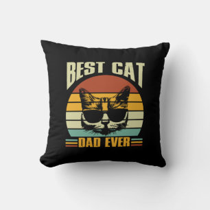 Grandfather Quotes   Best Cat Dad Ever Cushion