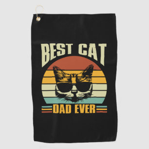 Grandfather Quotes   Best Cat Dad Ever Golf Towel