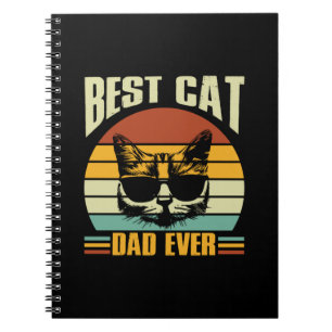 Grandfather Quotes   Best Cat Dad Ever Notebook