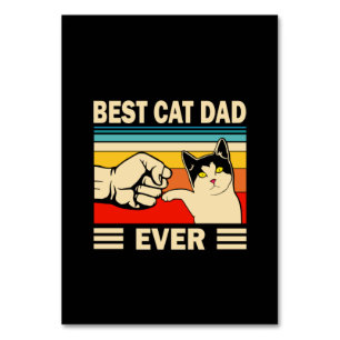 Grandfather Quotes   Best Cat Dad Ever Table Number