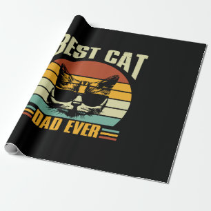 Grandfather Quotes   Best Cat Dad Ever Wrapping Paper