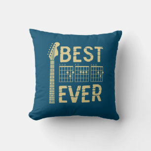 Grandfather Quotes   Best Dad Guitar Ever Cushion