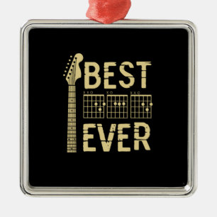 Grandfather Quotes Best Dad Guitar Ever Metal Ornament