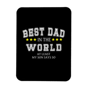 Grandfather Quotes   Best Dad In The World Magnet