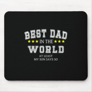 Grandfather Quotes Best Dad In The World Mouse Pad