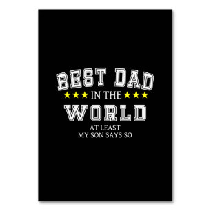 Grandfather Quotes Best Dad In The World Table Number
