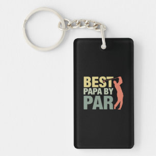 Grandfather Quotes Best Papa By Par Golf Key Ring