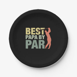 Grandfather Quotes Best Papa By Par Golf Paper Plate