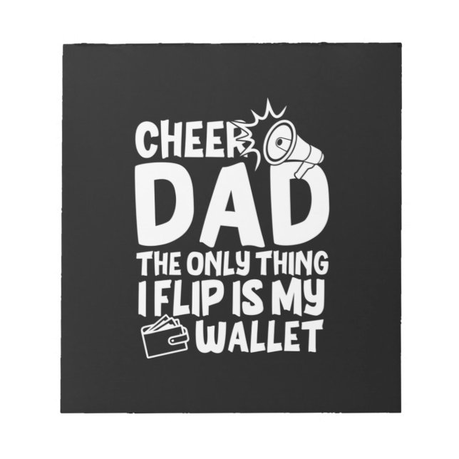 Grandfather Quotes | Cheer Dad The Only Thing Notepad (Front)