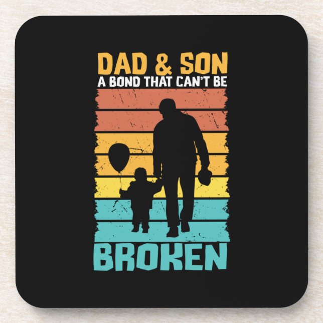 Grandfather Quotes | Dad And Son Coaster (Front)