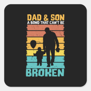 Grandfather Quotes   Dad And Son Square Sticker