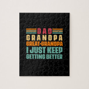 Grandfather Quotes Dad Great Grandpa Jigsaw Puzzle