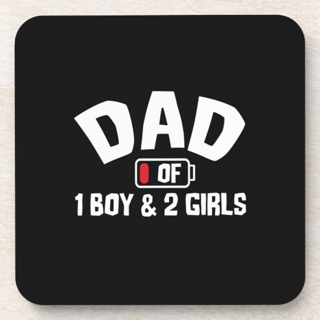 Grandfather Quotes | Dad Of One Boy Coaster (Front)
