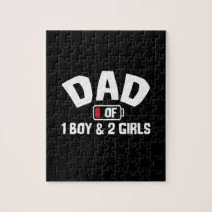 Grandfather Quotes Dad Of One Boy Jigsaw Puzzle