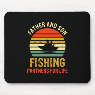 Grandfather Quotes Father And Son Fishing Partner Mouse Pad
