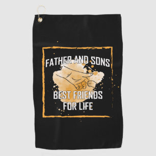 Grandfather Quotes Father And Sons Best Friend Golf Towel