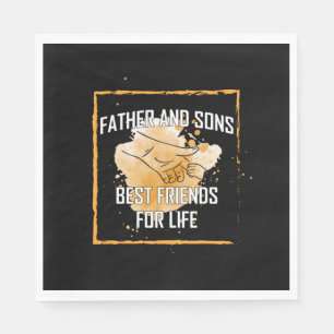 Grandfather Quotes   Father And Sons Best Friend Napkin