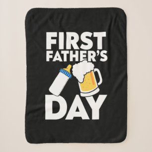 Grandfather Quotes First Father's Day Sherpa Blanket