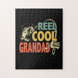 Grandfather Quotes   Fishing Cool Grandad Jigsaw Puzzle