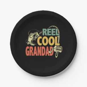 Grandfather Quotes Fishing Cool Grandad Paper Plate