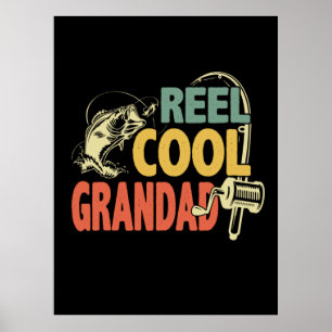 Grandfather Quotes Fishing Cool Grandad Poster