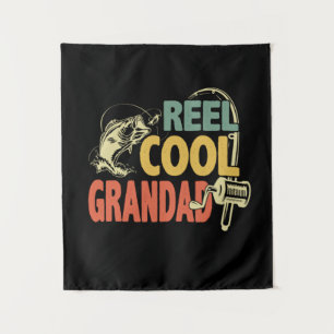 Grandfather Quotes Fishing Cool Grandad Tapestry