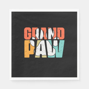 Grandfather Quotes   Grandpaw Dog Napkin