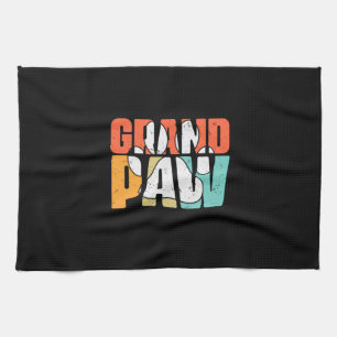 Grandfather Quotes   Grandpaw Dog Tea Towel