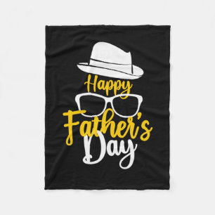 Grandfather Quotes   Happy Father Day Fleece Blanket