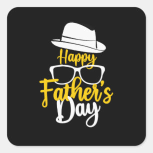 Grandfather Quotes Happy Father Day Square Sticker