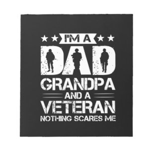 Grandfather Quotes I Am A Dad And A Veteran Notepad