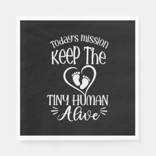 Grandfather Quotes   Keep The Tiny Human Alive Napkin