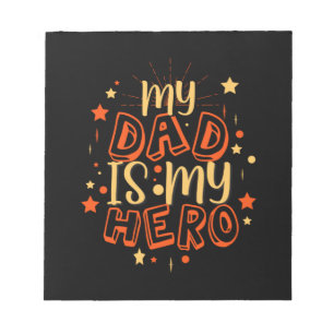 Grandfather Quotes   My Dad Is My Hero Notepad