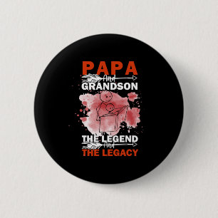 Grandfather Quotes Papa And Grandson 6 Cm Round Badge
