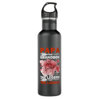 Grandfather Quotes | Papa And Grandson 710 Ml Water Bottle