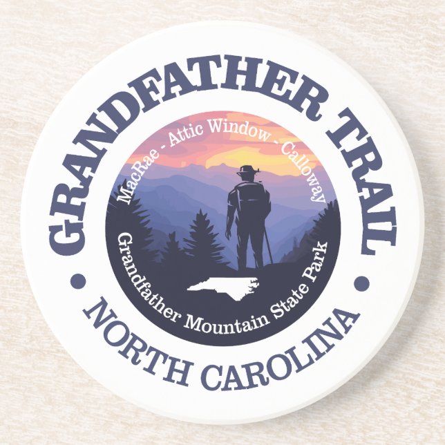 Grandfather Trail (rd2) Coaster (Front)